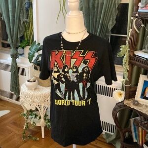 KISS Kids Black Graphic T-Shirt